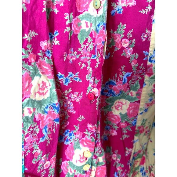 Vtg 90s April Cornell Cornelloki Floral Dress Cottagecore Maxi Dress 9/10 - Picture 3 of 8